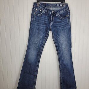 Miss Me Jeans Signature Boot Cut Bling Pocket SZ 29X31